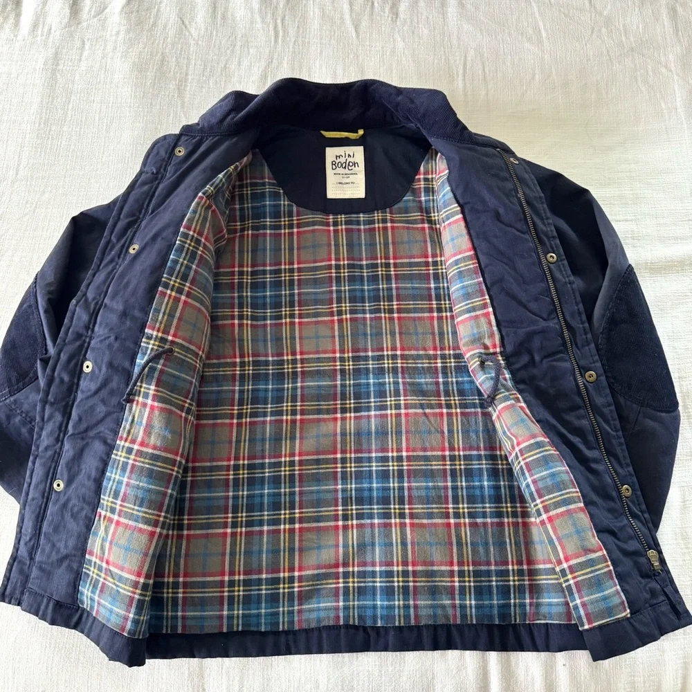 Mini Boden Field Utility Jacket, Navy - size 11-12